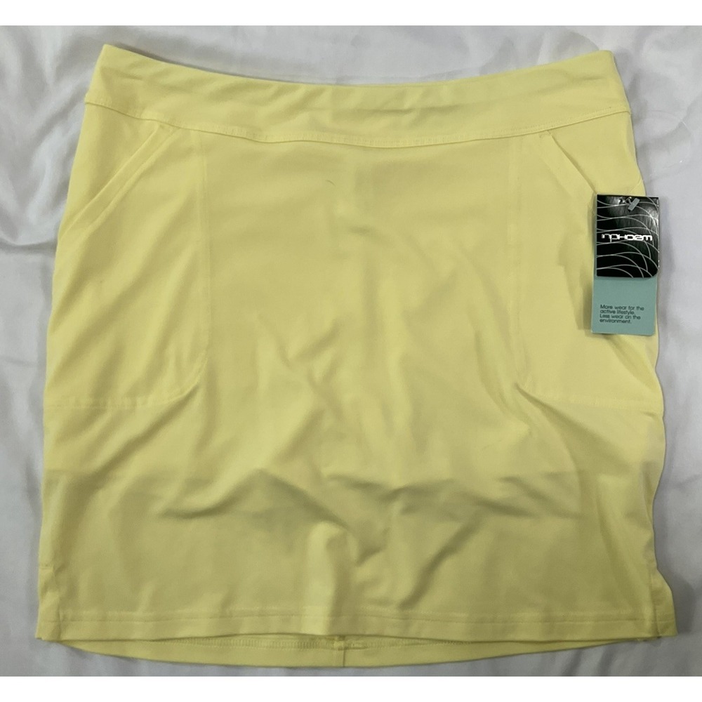 InPhorm Women's Size S Yellow Golf/Tennis/Pickleball Skort Athleisure 512